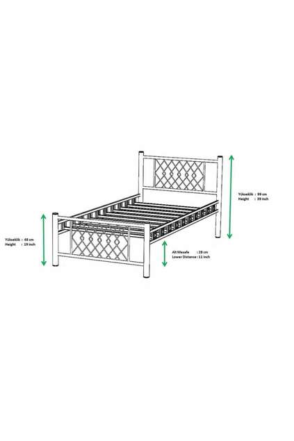 Metis Struttura Letto in Metallo 90x190 ARM164