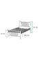 Metis Struttura Letto in Metallo 90x190 ARM164