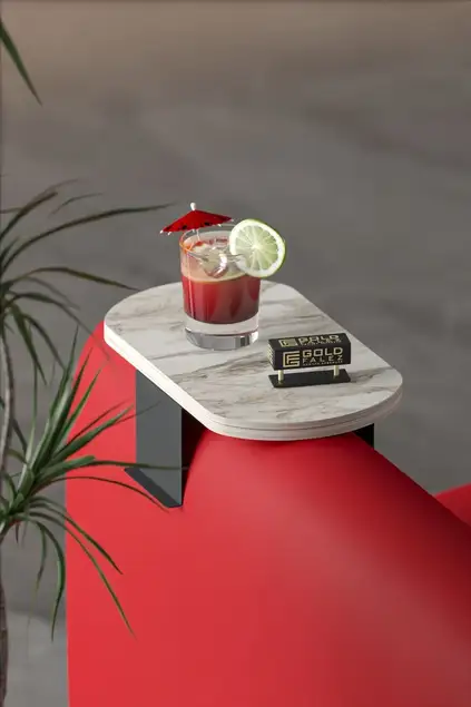 Tavolino decorativo ovale