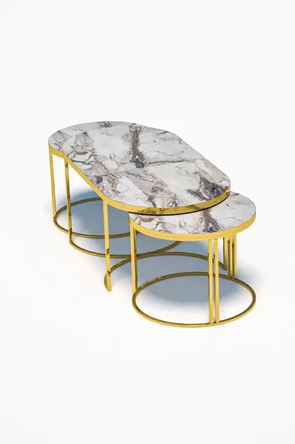 Set di 3 lune piene in oro