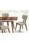 Hera Walnut Table & Derin Chair Set HDR1225