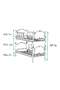 Baby Pearl Bunk Bed 90x190 ARM023 Blue