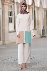 Sare Hijab Set Powder