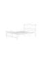 Bella Struttura Letto in Metallo 140x190 ARM142 Bianco