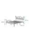Bitez Metal Bed Frame 180x200 ARM084 Black + Walnut