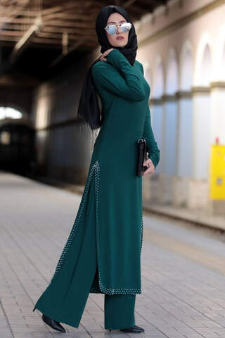 Pearl Hijab Set Emerald