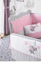 Gray Mother's Side Crib Pink