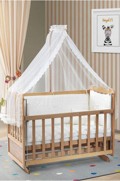 Natural Mother's Side Crib Bedstead