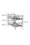 Metal Bunk Bed 90x190 ARM033 Cream