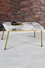 Gold Metal Leg Center Table Efes