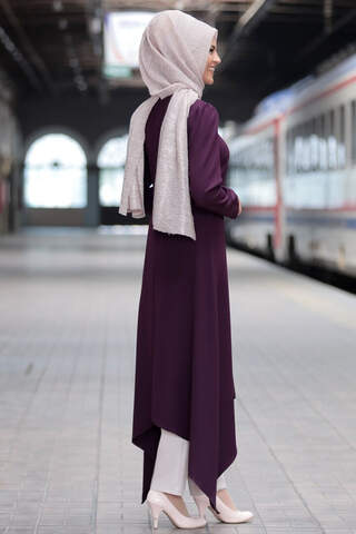 Hira Hijab Suit Purple