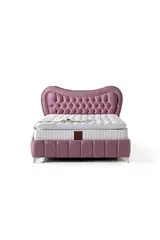 MD Paris 150x200 Double Bed, Base, Headboard Set GM107