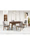 Nil Walnut Table & Classic Chair Set HDR1224