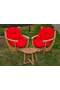 Flover-Sitzgruppe aus Holz mit Birne ROY010