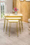 Nesting Table Kr and Center Table Kr Set Gold Cream Wire