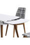 Set Tavolo E Sedie Siena Bianco FRL1032