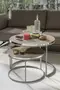 Couchtisch Double Silber Lux Special