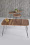 Center Table And Nesting Table Walnut Set Wire Leg Kr