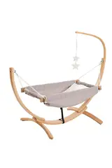 Anti-Tilt Hammock Crib Gray