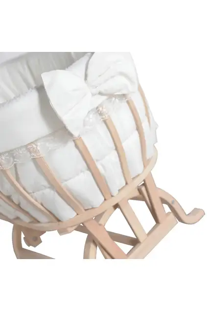 Culla in legno organico bianco