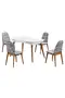 Siena White Table And Chair Set FRL1032