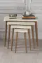 Zigon Coffee Table Wooden 4 Piece Square