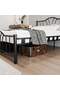 Bella Struttura Letto in Metallo 120x200 ARM141 Nero