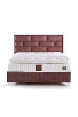 MD Truva 150x200 Double Bed, Base, Headboard Set GM111
