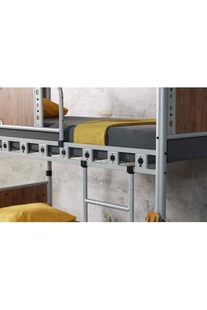 Elegante Letto a Castello 90x190 ARM017 Noce