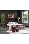 Orchidee Metallbett 180x200 ARM108 Burgunderrot