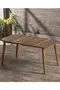 Satz- und Mitteltisch-Set aus Holz Kr, gedrechselt Nussbaum