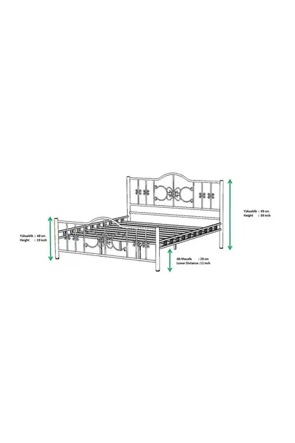 Pero Metallbett 90x190 ARM109