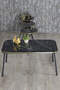 Nesting Table And Center Table Kr Set Black Metal Leg Double Gold Efes