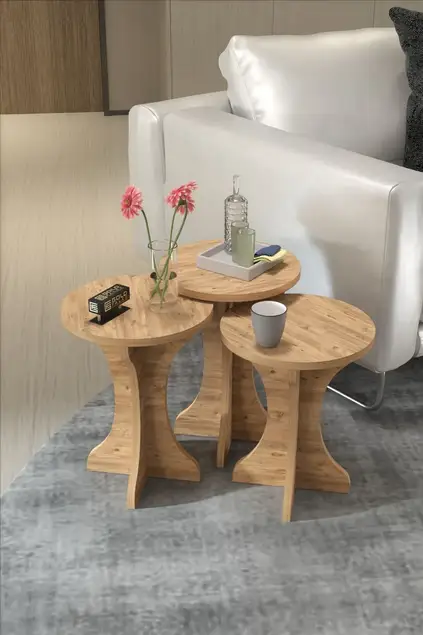 Centre coffee table and Zigon Coffee Table Cork Set