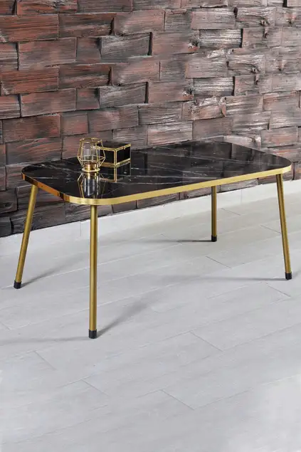 Mitteltisch Gold Metallbein Gold Bendir
