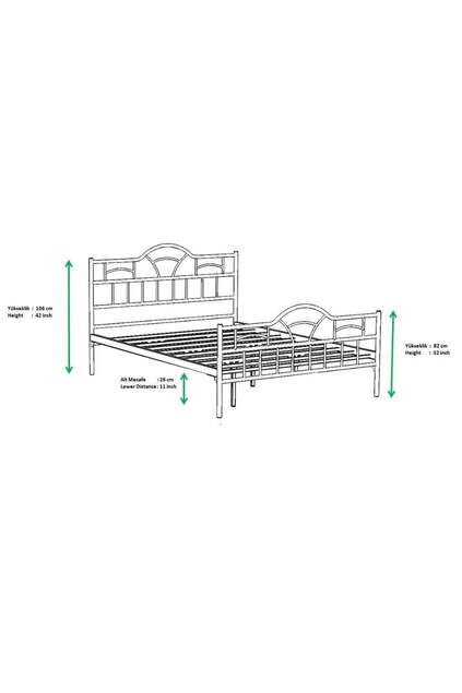 Bodrum Metal Karyola 150x200 ARM097