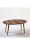 Mitteltisch aus Holz mit gedrechselten Beinen Ellipse Nussbaum