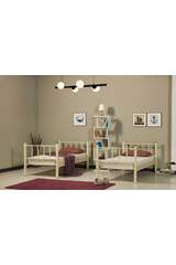 Metal Bunk Bed 90x190 ARM033 Cream
