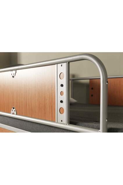 Perle Stockbett 90x190 ARM005 Grau + Nussbaum