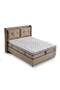MD Nergis 150x200 Double Bed, Base, Headboard Set GM110
