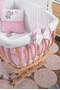 Natural Basket Crib Pink