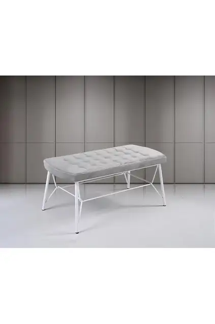 Set Tavolo Vegas Marmo Bianco & Panche Gözde Bianche HDR1274