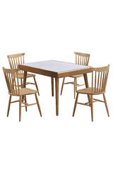 Stormi White Table And Chair Set FRL1021