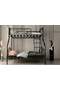 İmaj Bunk Bed 90x200 + 140x200 ARM058 Black