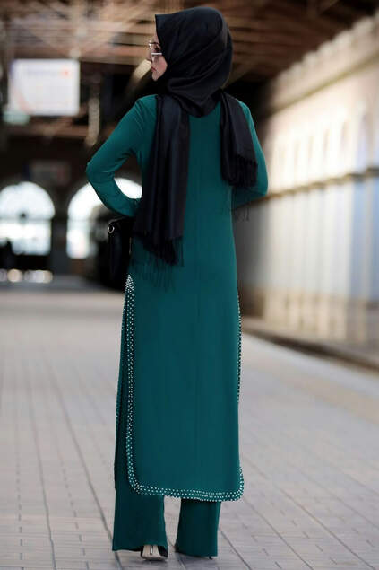 Pearl Hijab Set Emerald