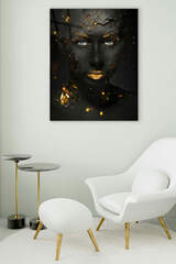Dark and Gold Glass Painting