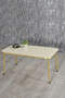Nesting Table And Center Table Kr Set Double Gold Bendir Metal