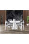 Dream White Round Table & Atlas White Chair Set HDR1202