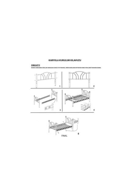 Belinay Struttura Letto in Metallo 90x190 ARM129