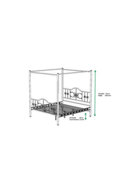 Pero Sultan Metal Bed Frame 100x200 ARM117